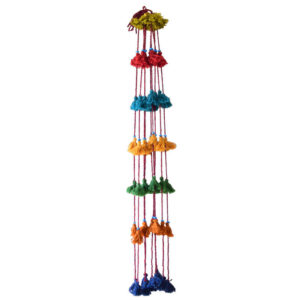 Tenture murale persane à pompons DIY – Élégance traditionnelle
