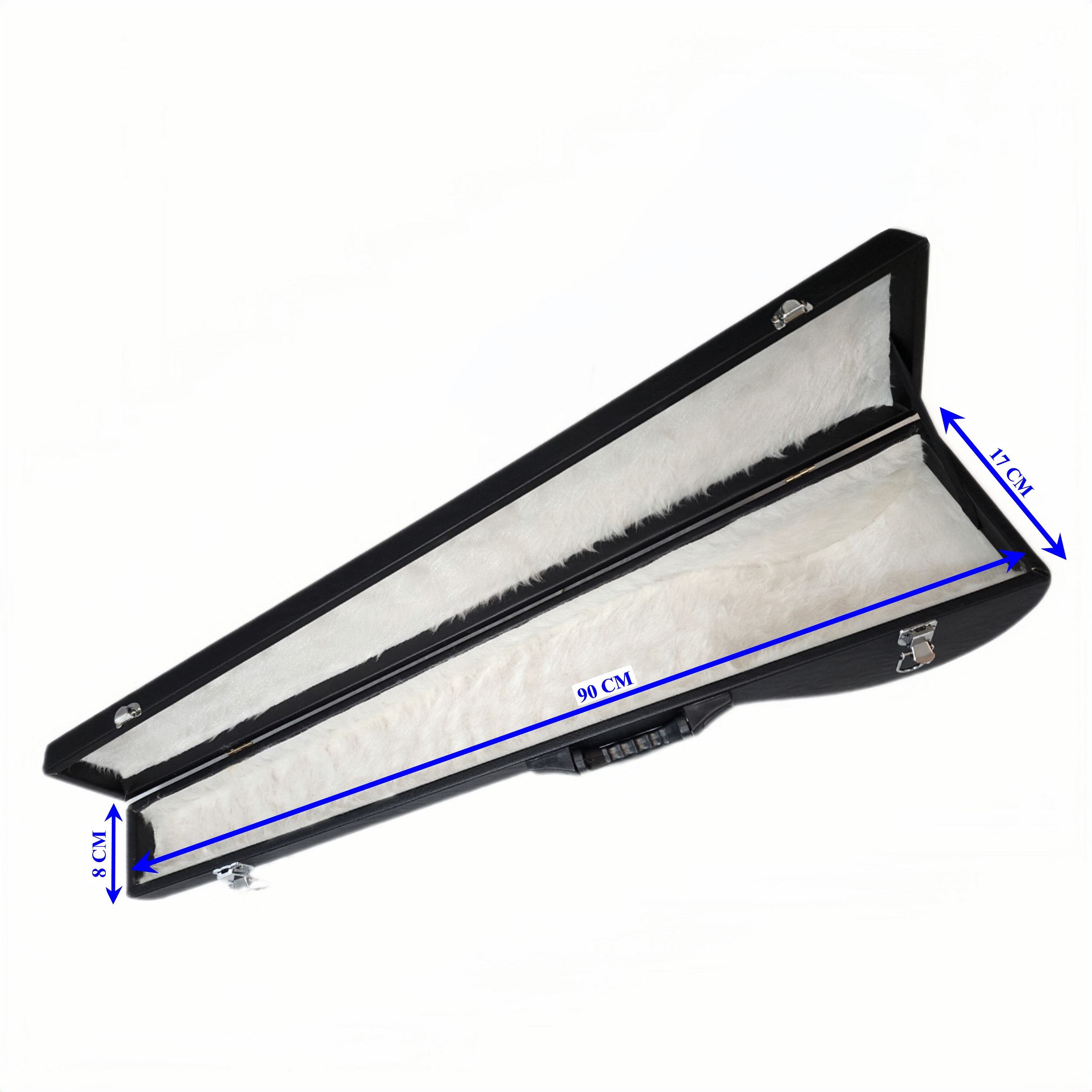 Étui Rigide pour Setar Persan avec Corps en Bois de Sapin et Revêtement en Cuir