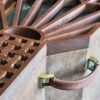 Étui Rigide pour Instrument Tar Persan Fait Main en Bois et Cuir Naturel