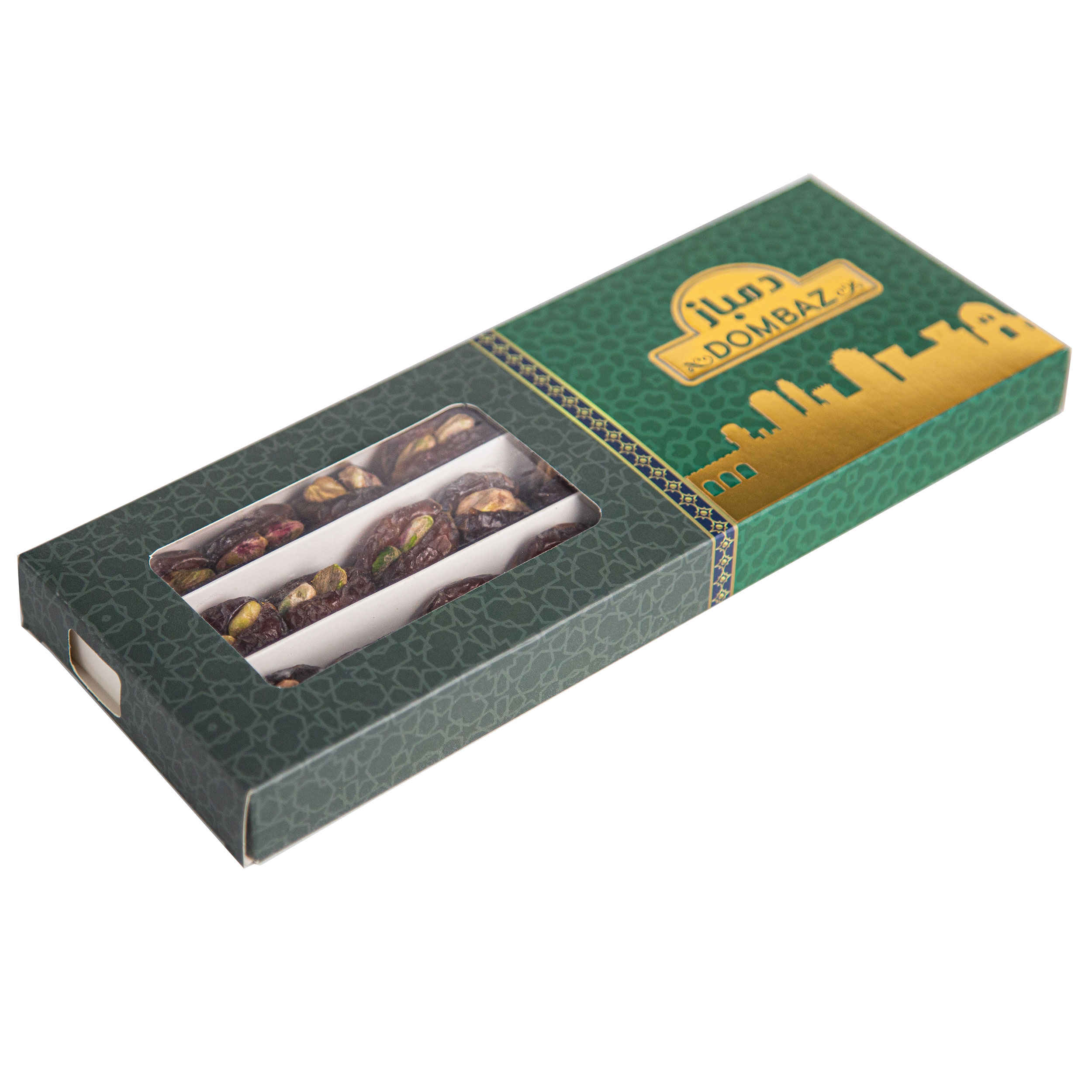 Dattes iraniennes séchées – variété Mordasang farcies aux pistaches