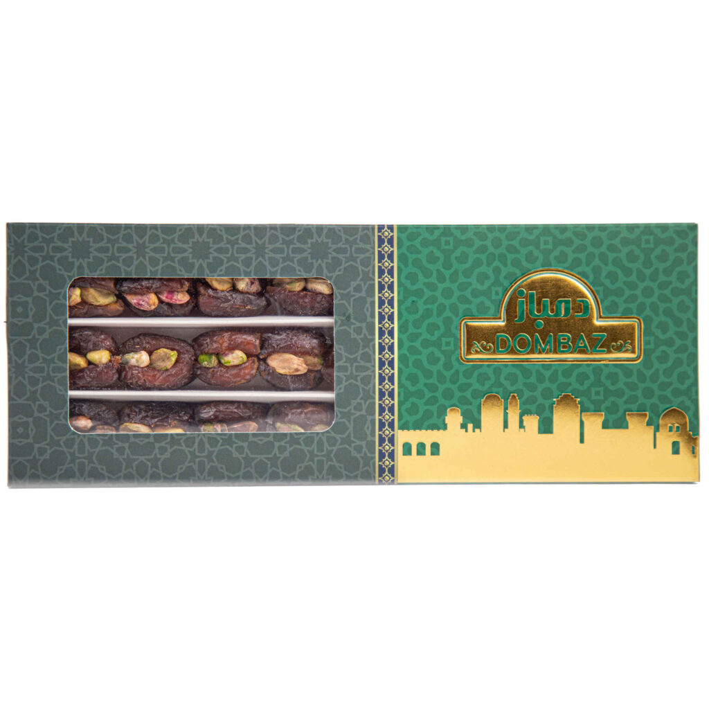 Dattes iraniennes séchées – variété Mordasang farcies aux pistaches