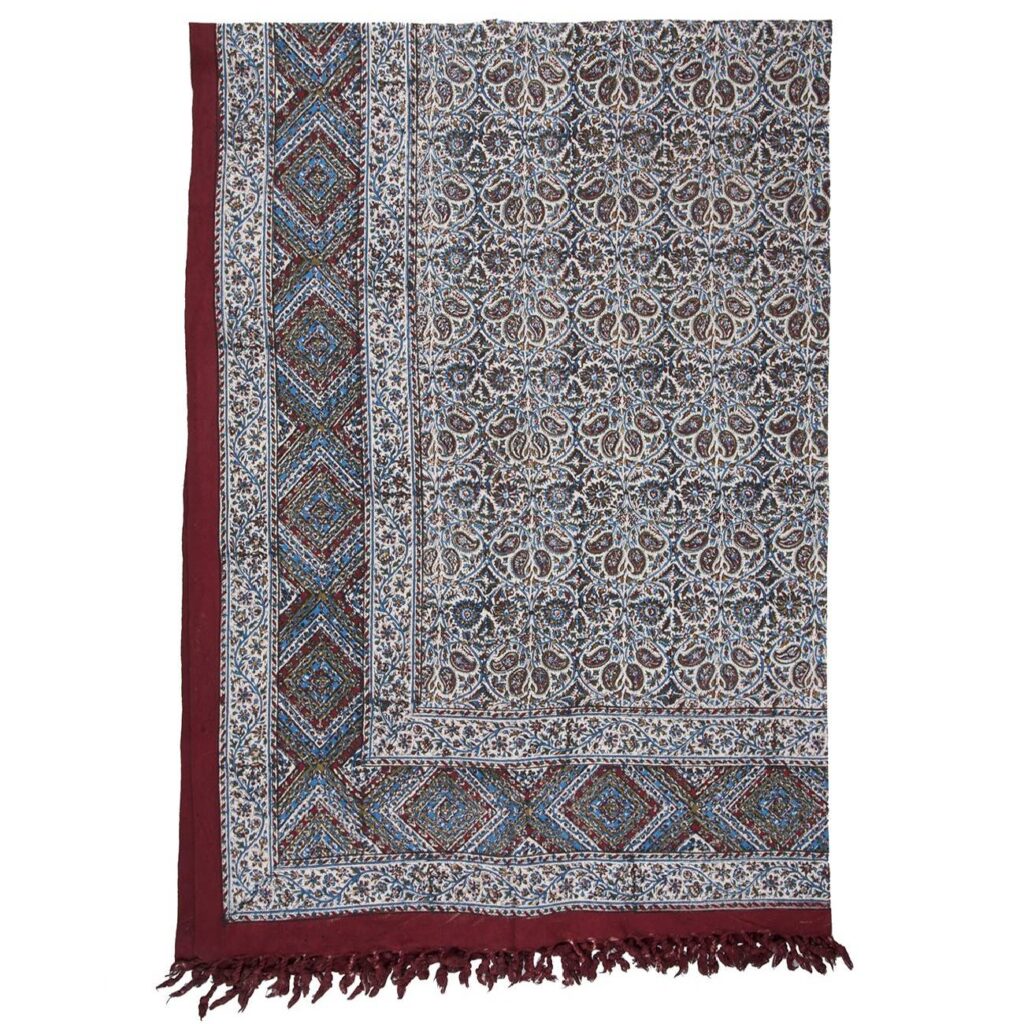 Nappe iranienne : L'art traditionnel de l'impression sur bloc Kalamkari d'Isfahan Abtin