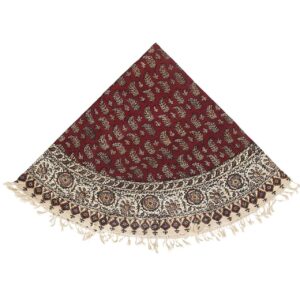 Nappe iranienne : Tapisserie traditionnelle de Kalamkari d’Isfahan Asma