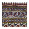 Nappe iranienne : L'art traditionnel de l'impression sur bloc Kalamkari d'Isfahan Brown