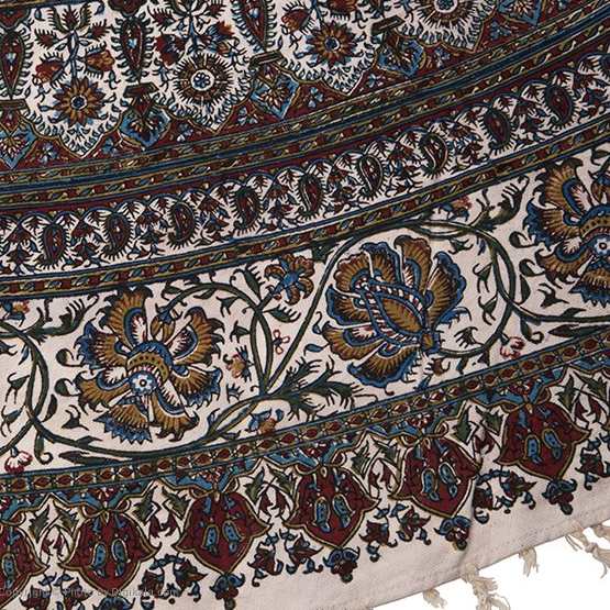 Nappe iranienne : L’art traditionnel de l’impression sur bloc Kalamkari d’Isfahan Circle