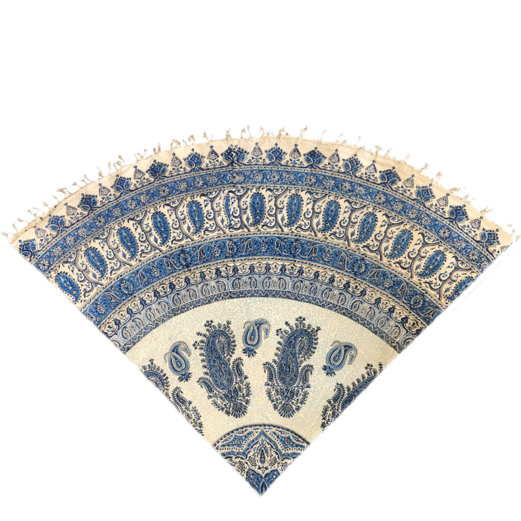 Nappe iranienne : L'art traditionnel de l'impression sur bloc Kalamkari d'Isfahan Ghajar