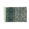 Nappe iranienne : L’art traditionnel de l’impression au tampon Kalamkari d’Ispahan, couleur Verte