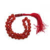 Chapelet islamique en agate rouge avec 33 perles