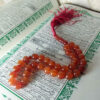 Chapelet islamique en agate rouge avec 33 perles