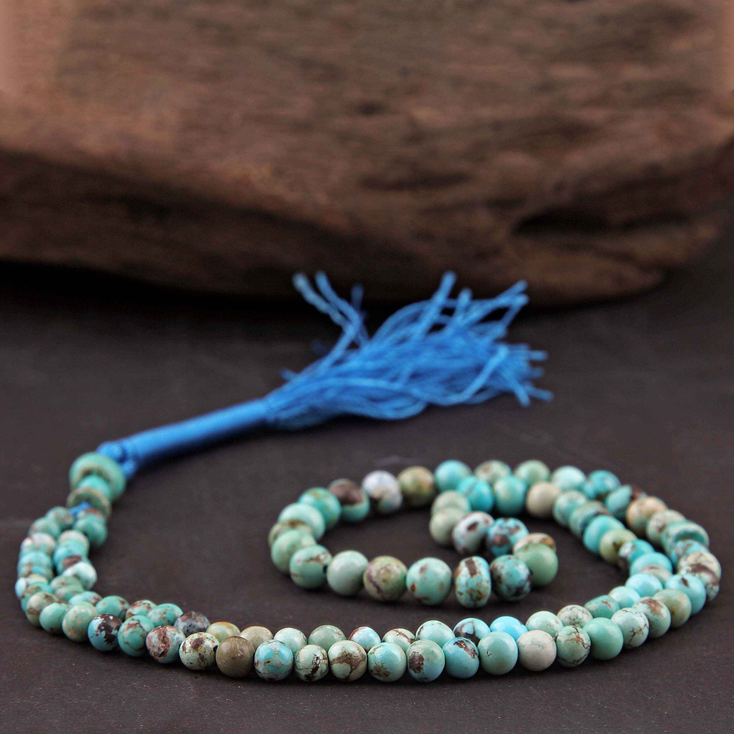 Chapelet turquoise de Neyshabur – 101 perles de prière artisanales