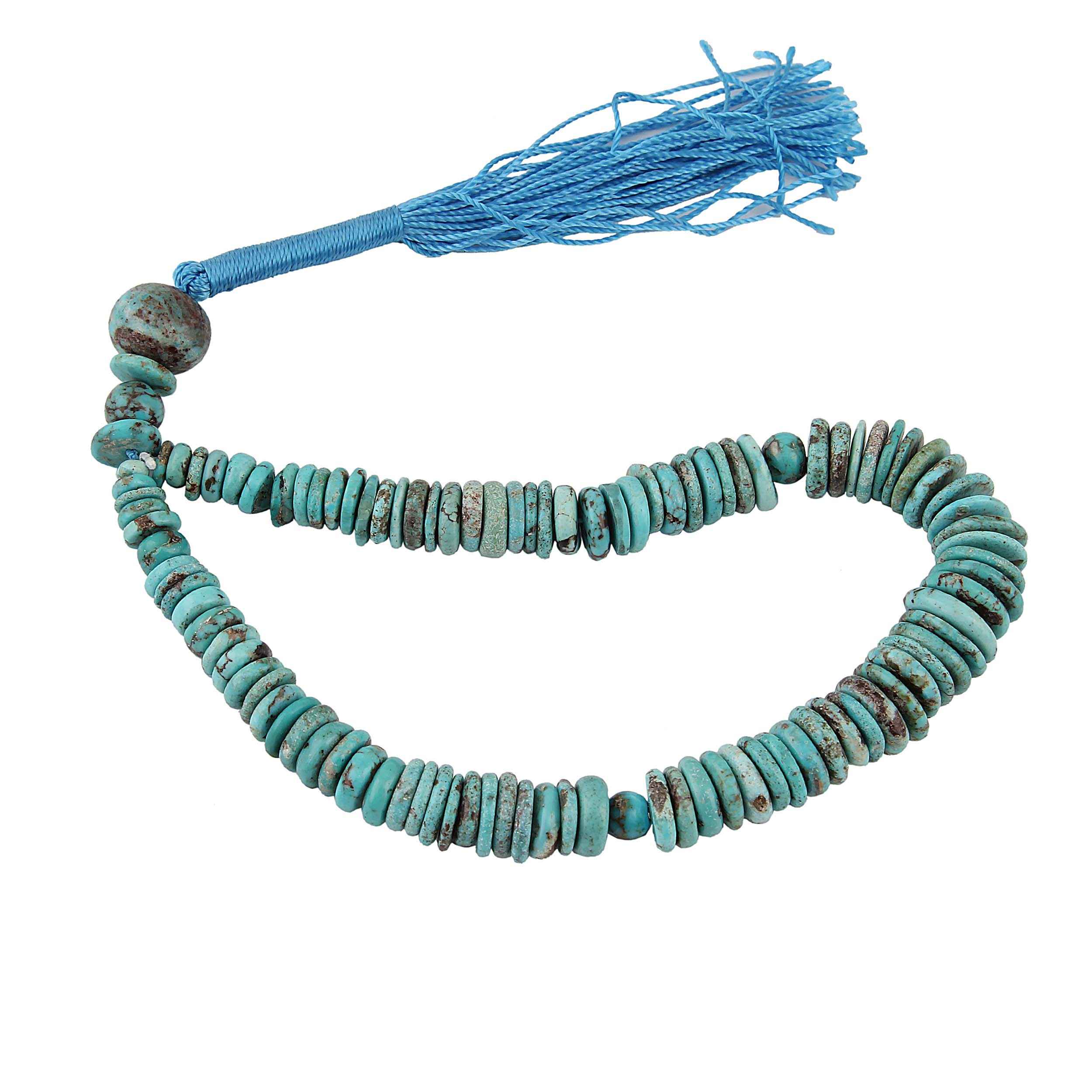 Chapelet turquoise de Neyshabur – Perles de prière artisanales