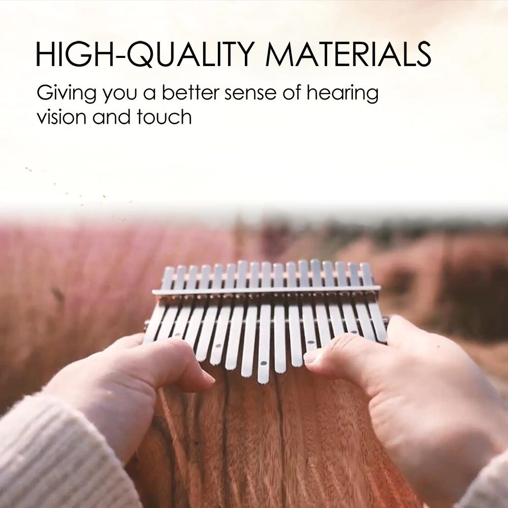 Gecko Kalimba 17-Key Thumb Piano Model K17map