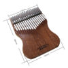 Gecko Kalimba 17-Key Thumb Piano Model K17map