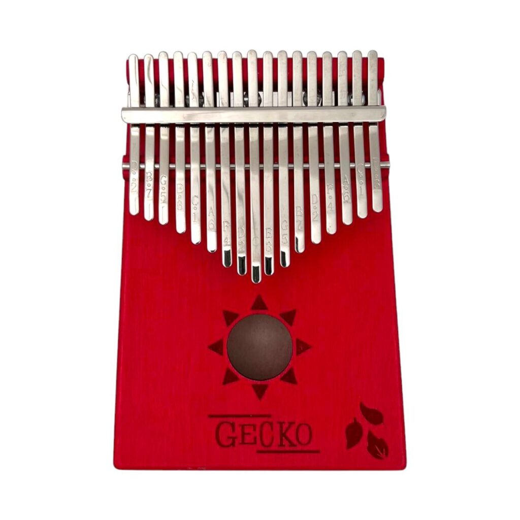 Kalimba Gecko 17 touches – Modèle rouge