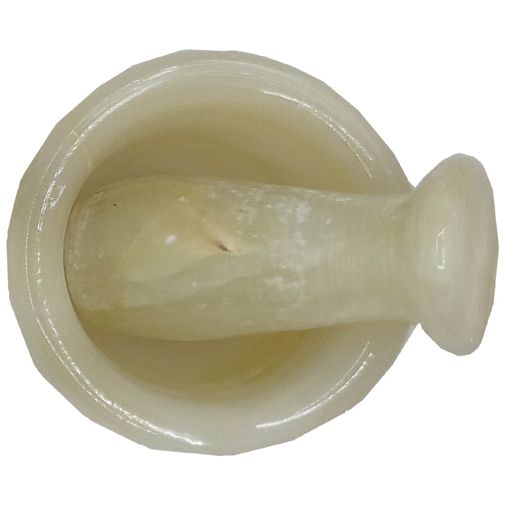 Ensemble Mortier et Pilon en Marbre Fabriqué à la Main pour Herbes et Épices