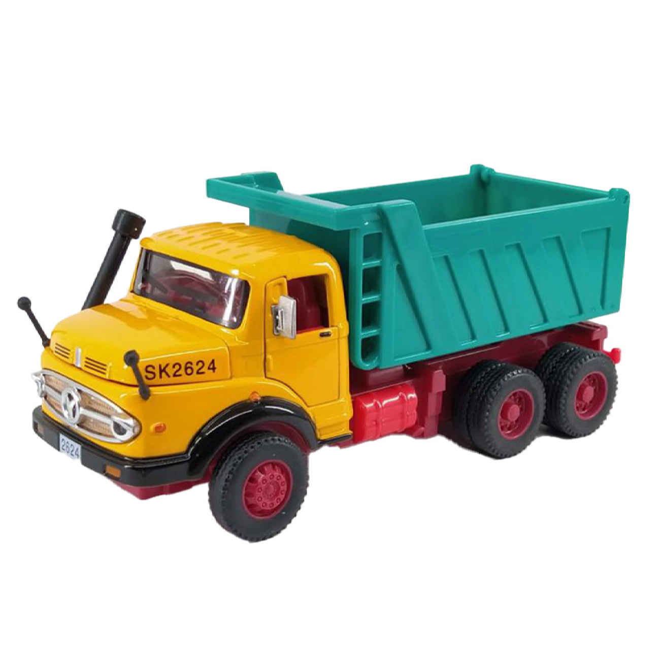 Camion-benne jouet Mercedes-Benz Kurzhauber modèle 1959 Diecast musical avec phares