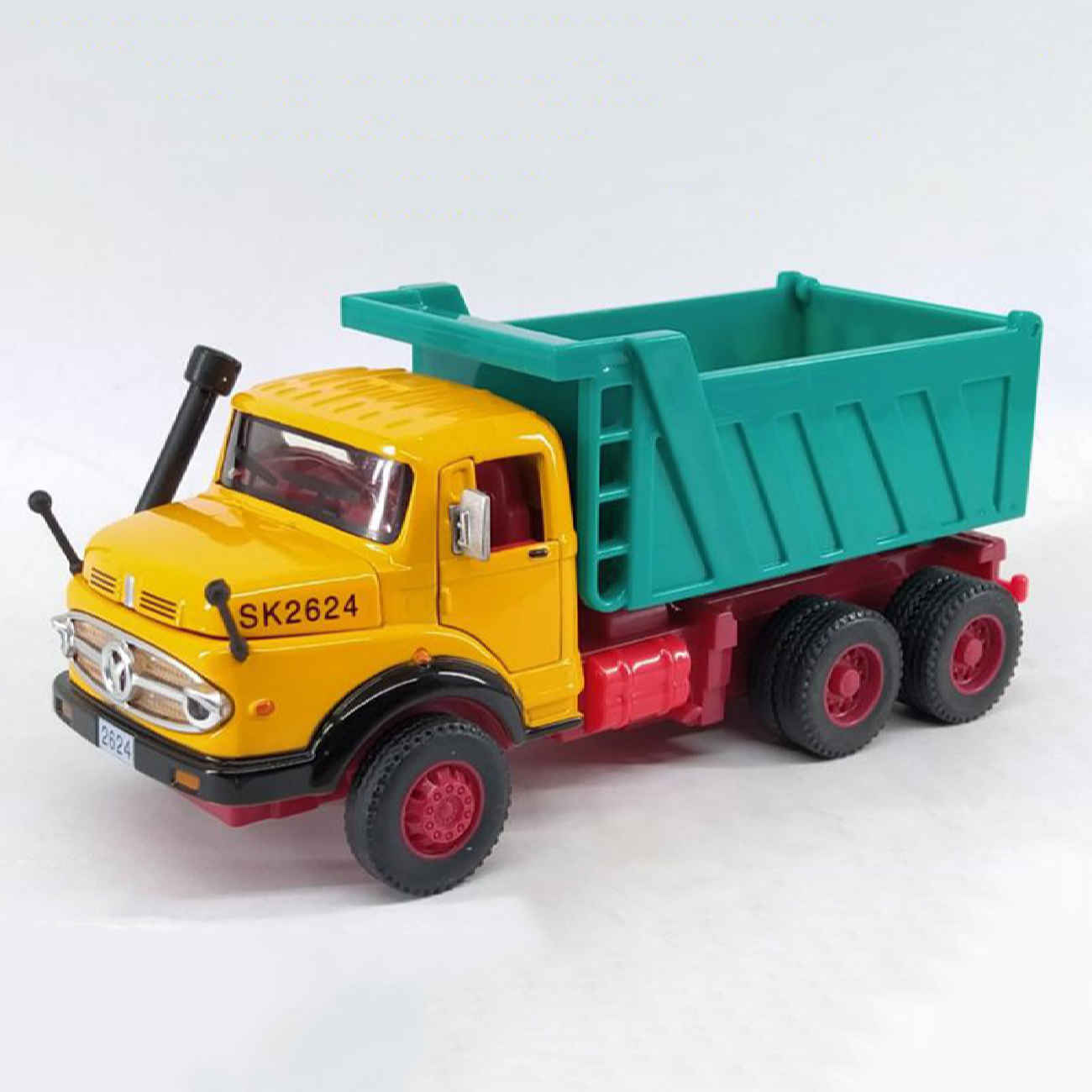 Camion-benne jouet Mercedes-Benz Kurzhauber modèle 1959 Diecast musical avec phares