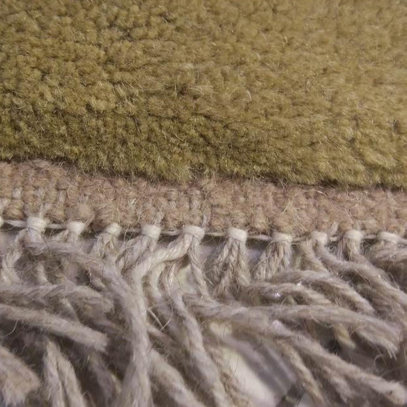 Tapis Gabbeh en laine persane original tissé à la main en Fars vert jade