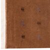 Tapis Gabbeh en laine persane original tissé à la main brun