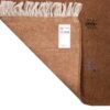 Tapis Gabbeh en laine persane original tissé à la main brun