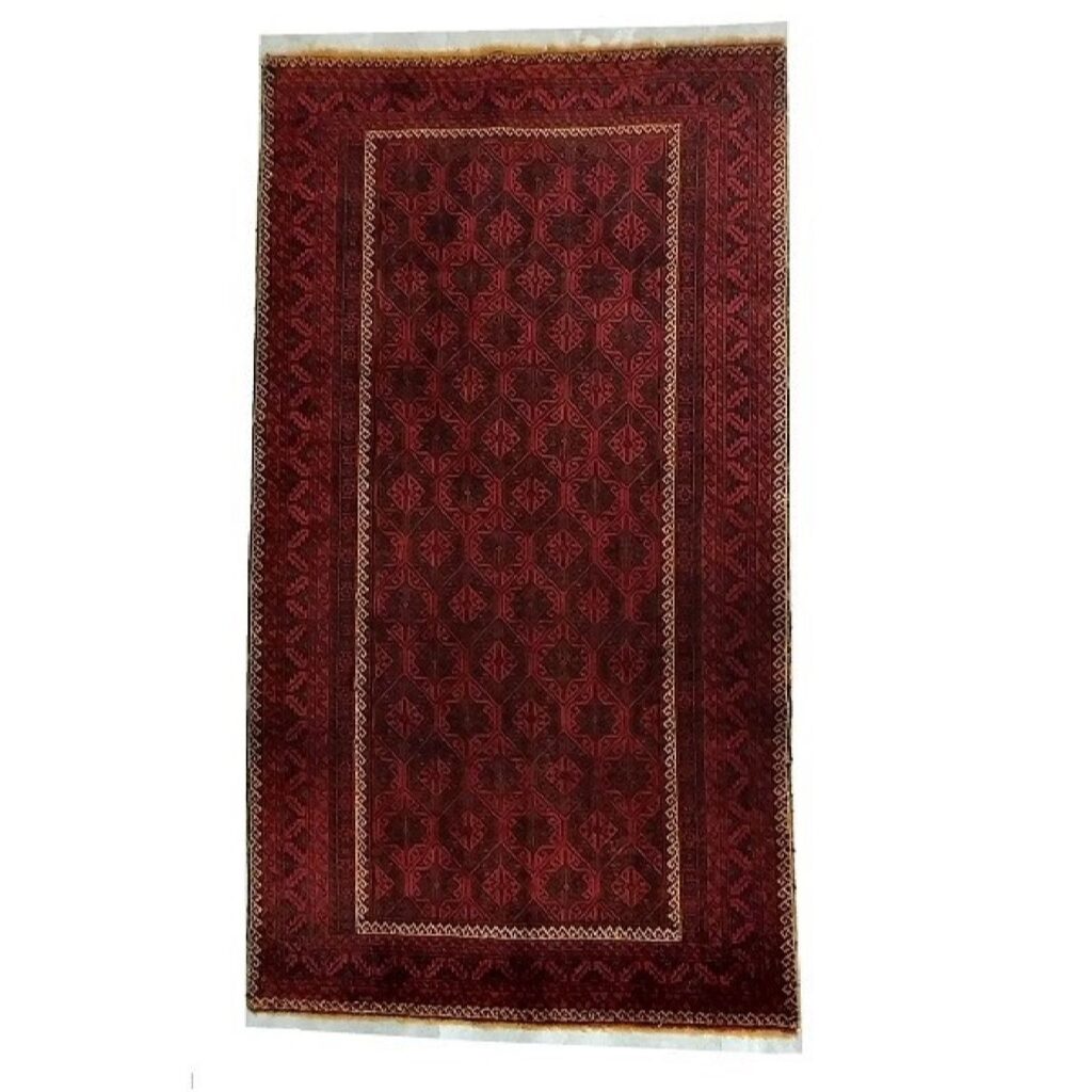 Tapis Kilim en laine persane original tissé à la main Yaghoub Khani géométrique