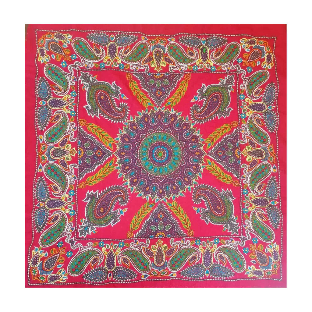 Élégance de Pateh Kerman Nappe Artisanale Mehrab