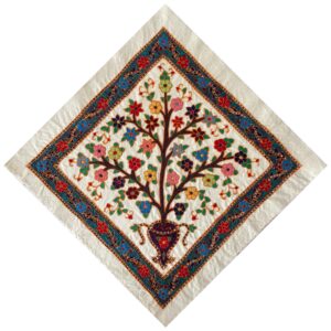 Élégance de Pateh Kerman Nappe Artisanale Arbre de Vie