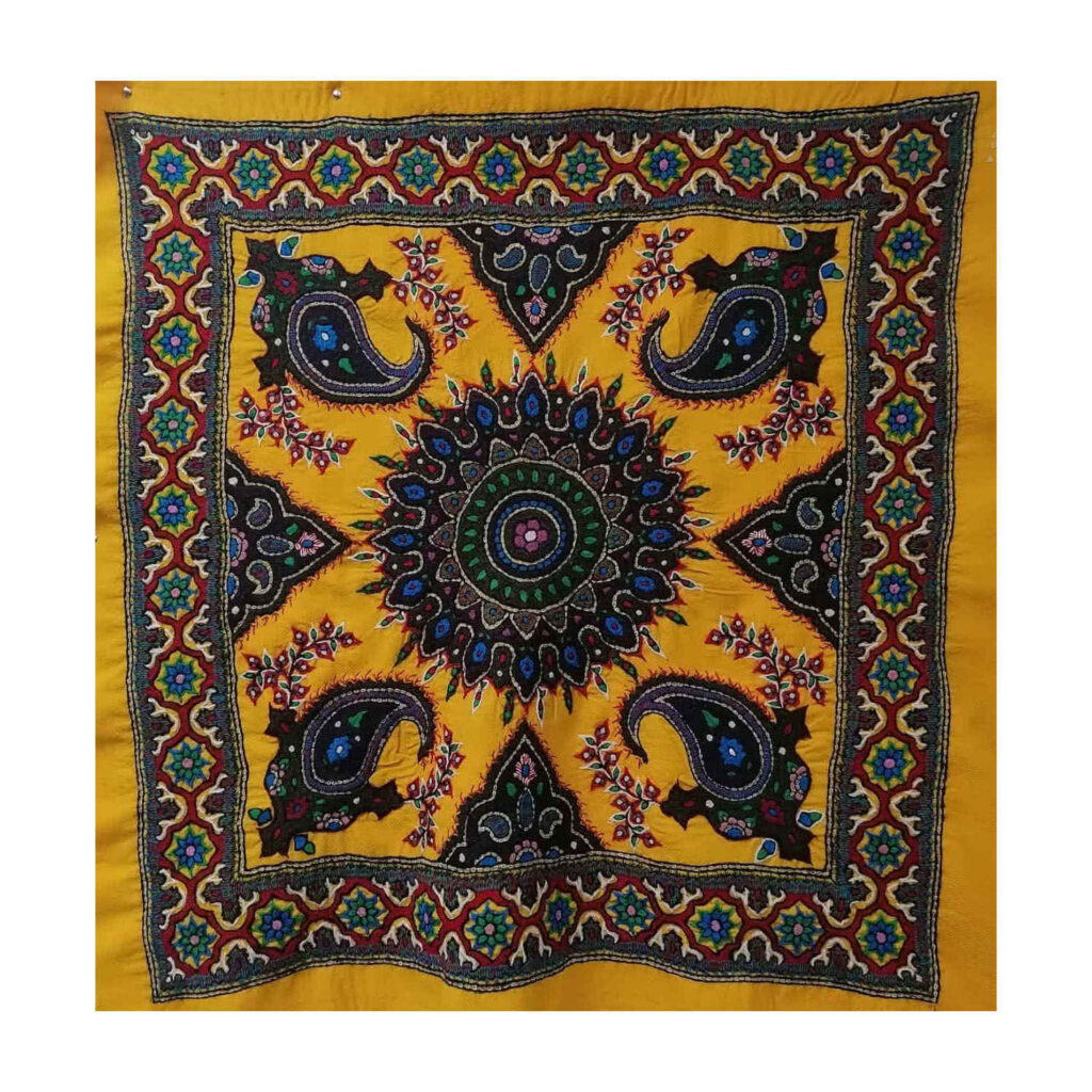 Nappe de Pateh Kerman Élégance Paradis Jaune