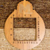 Tapis Gabbeh en laine persane véritablement tissé à la main rayé brun