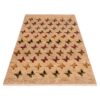 Tapis Gabbeh en laine persane tissé à la main en Fars papillon crème