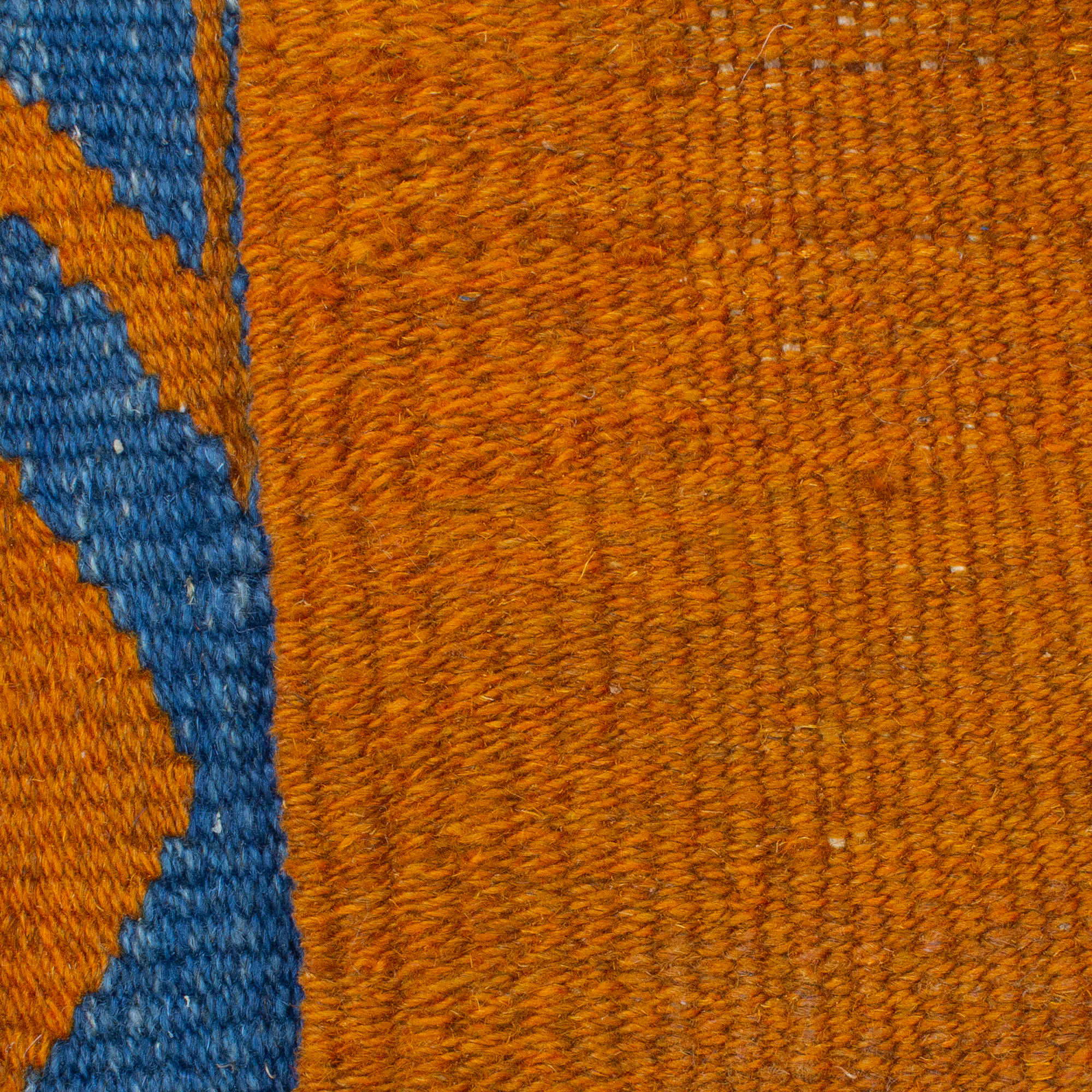 Tapis Kilim en laine persane véritablement tissé à la main pictural chat & poisson