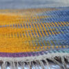 Tapis Kilim en laine persane tissé à la main en Lorestan rayé orange