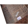 Tapis Persan Vintage Patchwork Noué à la Main Carré Marron