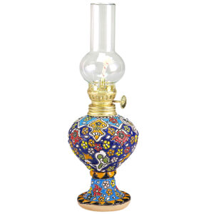 Lampe de table en bois traditionnelle avec abat-jour inspiré de la Perse Iblue