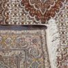 Tapis persan avec laine noué à la main à Tabriz Riz Mahi marron