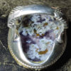Bague en argent avec agate dendritique persane Shajar pour homme - Modèle Blossom