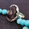 Bague en argent avec agate dendritique persane Shajar pour homme - Modèle Fardin
