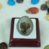 Bague en argent avec agate dendritique persane Shajar pour homme - Modèle Hadi