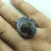 Bague en argent avec agate dendritique persane Shajar pour homme - Modèle Hadi