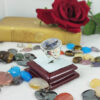 Persian Dendritic Agate Shajar Silver Ring for Men Karim