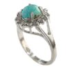 Bague en Argent Persan Faite Main pour Femme avec Turquoise de Neyshabur Sima