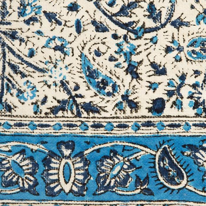 Nappe Persane : Imprimée au Bloc Traditionnel Kalamkari d’Ispahan – Modèle Atriyan
