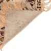 Nappe Persane : Imprimée au Bloc Traditionnel Kalamkari d'Ispahan - Modèle Crème