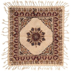 Nappe Persane : Imprimée au Bloc Traditionnel Kalamkari d’Ispahan – Modèle Doris