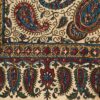 Nappe Persane : Imprimée au Bloc Traditionnel Kalamkari d'Ispahan - Modèle Vira II