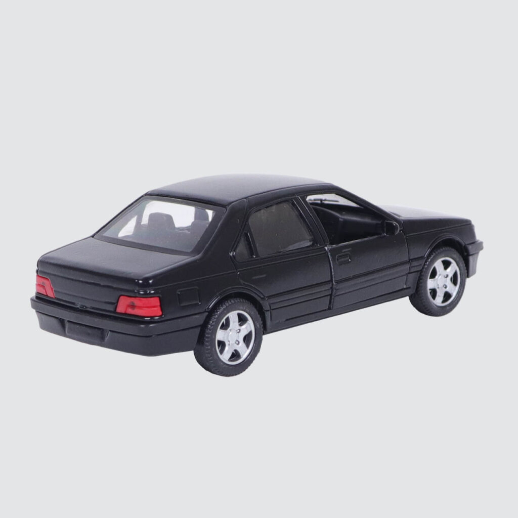 Voiture jouet Diecast Peugeot 405 GLX en métal avec portes ouvrantes