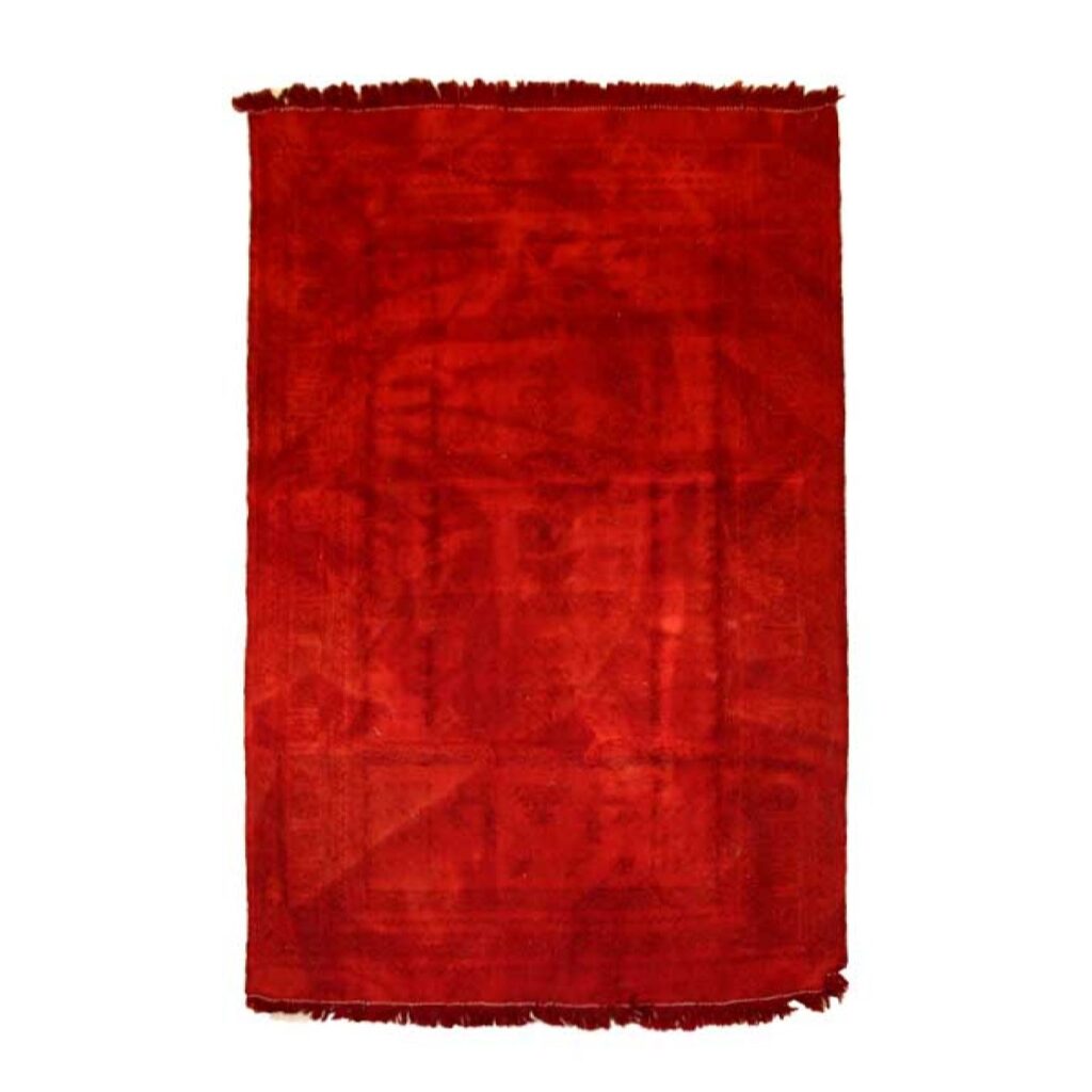 Tapis Kilim en laine persane tissé à la main en Khorasan rouge