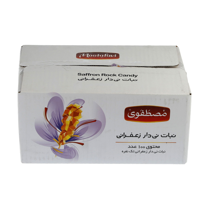 Nabat – Sucre dur au safran sur bâtonnet – 100 pcs