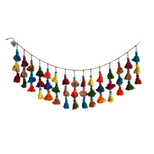 Tenture murale persane à pompons DIY – Shirdang traditionnel