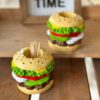 Porte-Cure-Dents en Bois avec Motif de Cottage pour Votre Table